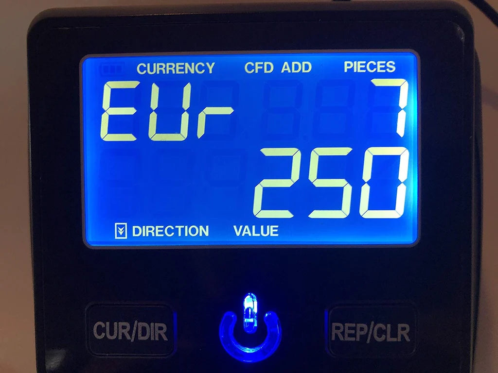 Geldscheinprüfer, Banknotentester mit Zählfunktion für EURO Banknoten - Neu