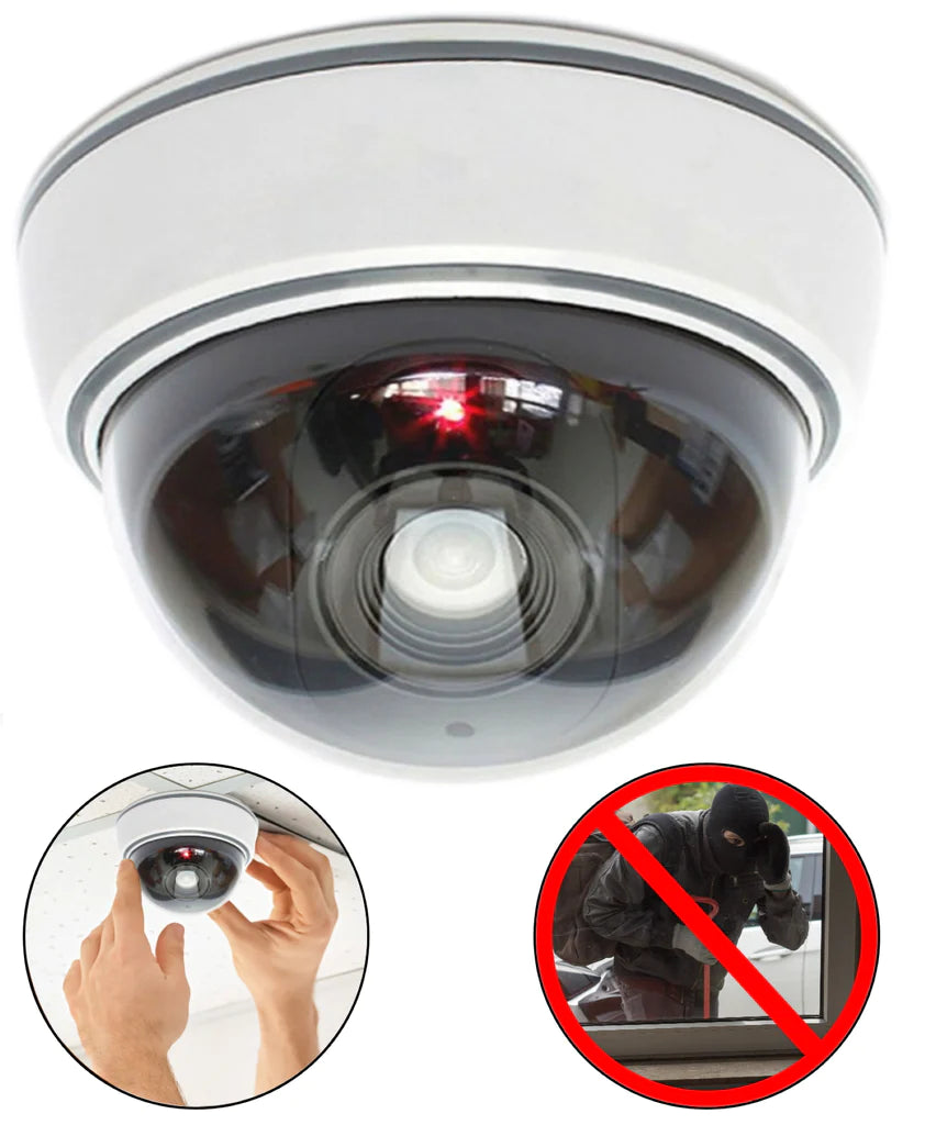 Überwachungskamera Attrappe Sehr realistisch mit Blink-LED - Neu