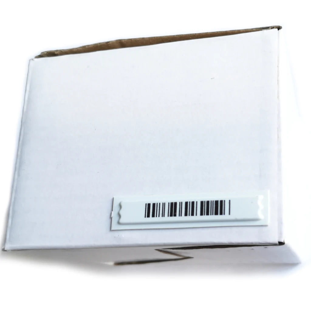 AM Warensicherungsetiketten AM Klebeetiketten deaktivierbar 58 KHz mit Dummy Barcode - Neu